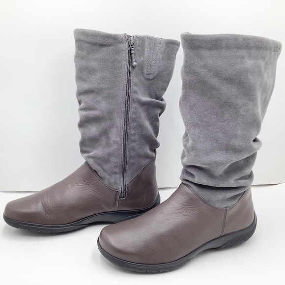 {Hotter}Mystery Suede & Leather Boots - Picture 4 of 15